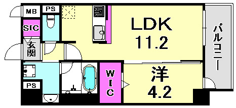 リアライズ神戸長田の間取り