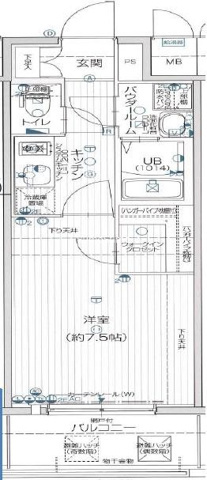 エスプレイスOSAKAベイシティの間取り