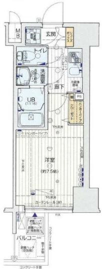 プレミアムコート谷町4丁目の間取り