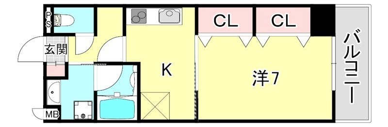 タカマツ神戸駅南通の間取り