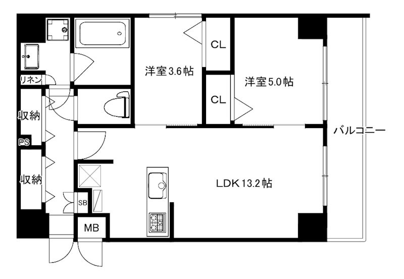 MODERN PALAZZO 箱崎graceの間取り
