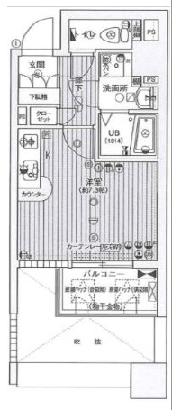 エイペックス松屋町ヴァンデュールの間取り