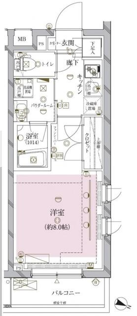 クレイシア目黒碑文谷の間取り