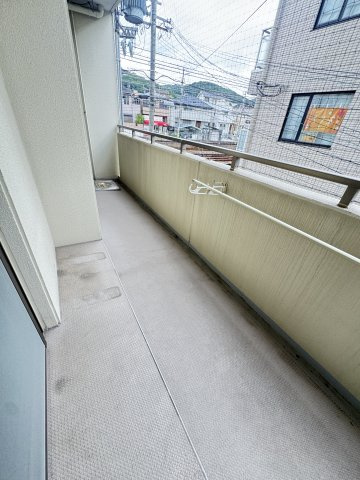 オーブ東須磨のバルコニー