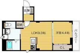 Plaisirdeux京町堀の間取り