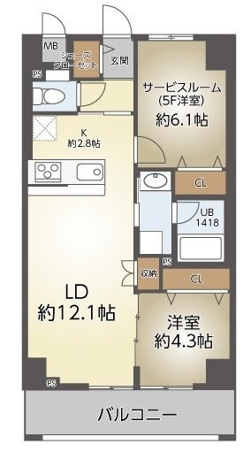 ブルーミンメドー本山の間取り