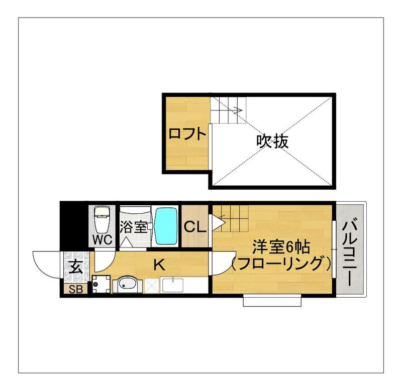 ホワイトシャトー大橋参番館の間取り