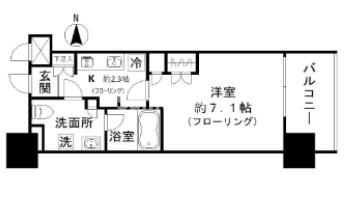 パークリュクス大手門monoの間取り