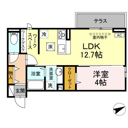 D-room住吉Aの間取り