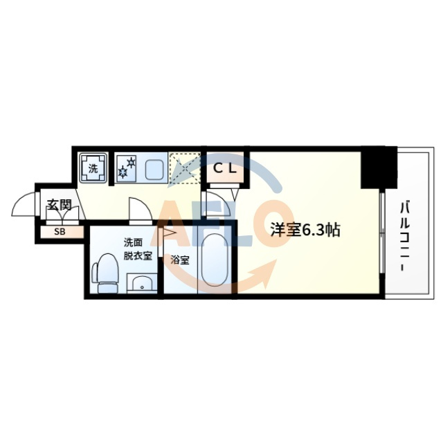 エグゼ大阪BAY CITYの間取り|エグゼ大阪BAY CITY　間取り