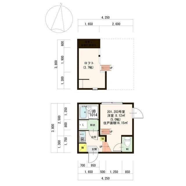 Ｃａｓａ　Ｖｉｏｌａ　志村の間取り