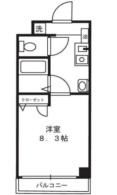 カルナ市谷薬王寺の間取り|間取りです。