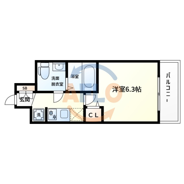 エグゼ大阪BAY CITYの間取り|エグゼ大阪BAY CITY　間取り