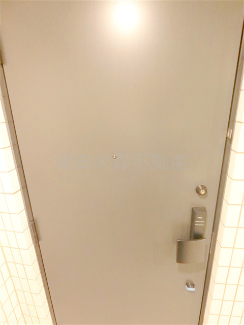 ルネサンスコート蒲田の玄関|上下ダブルロックの玄関扉