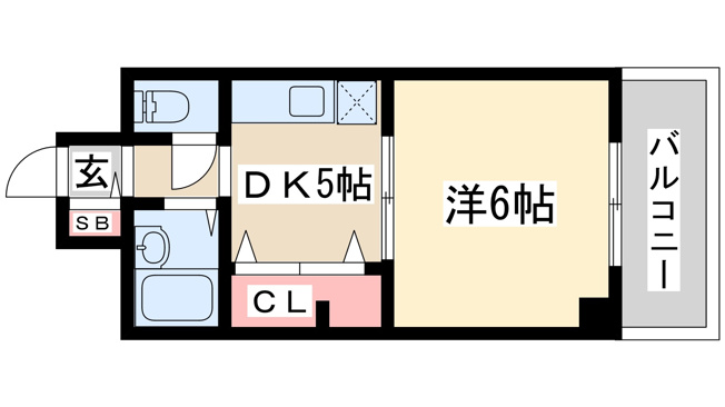 【間取り】 | ローズコーポ新大阪７