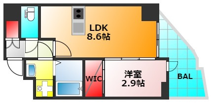 セレニテ難波プリエの間取り|現状有姿