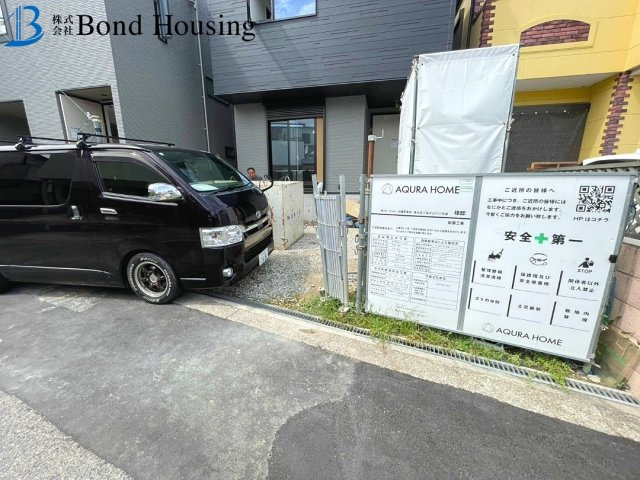 駐車並列2台可能　千鳥が丘1丁目　新築2区画　1号棟の駐車場