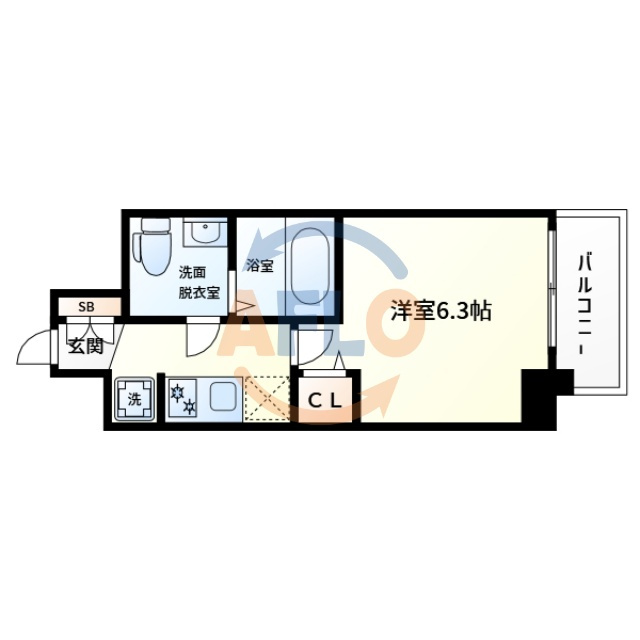 エグゼ大阪BAY CITYの間取り|エグゼ大阪BAY CITY　間取り