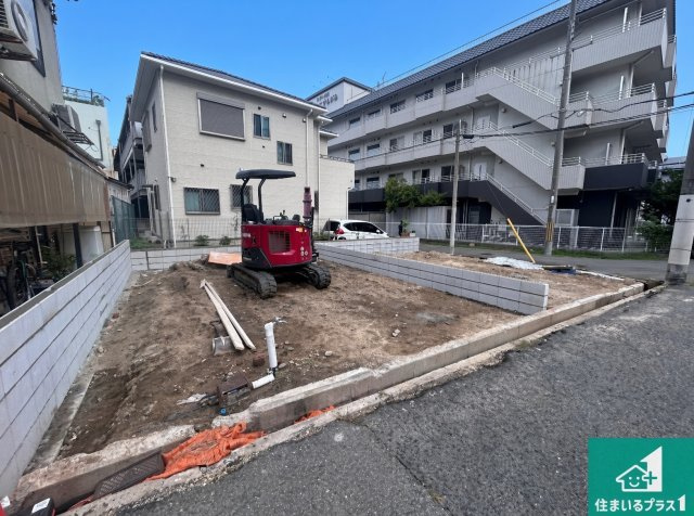 神戸市東灘区魚崎南町　新築一戸建ての外観|現在の進捗状況です！順調に作業進行中、完成が待ち遠しいです！詳細の間取り等、お気軽にお問い合わせください！