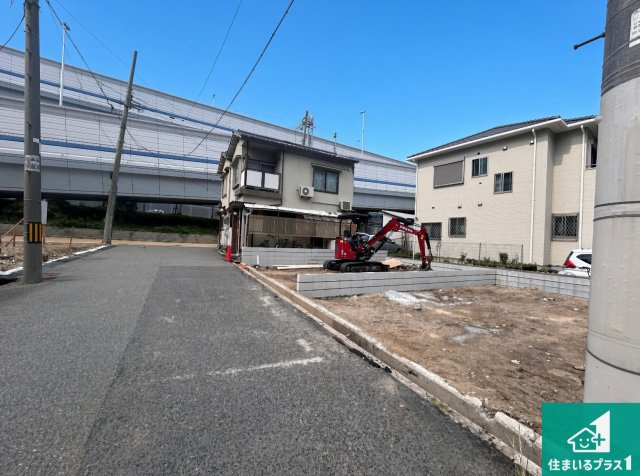 神戸市東灘区魚崎南町　新築一戸建ての前面道路含む現地写真|周辺は落ち着いた街並みの住宅地！子育てがしやすい住環境です！まだ未完成ですが、現地でしかわからない事もございます。是非一度ご覧ください。