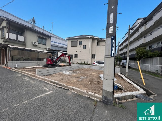神戸市東灘区魚崎南町　新築一戸建ての外観|現在の進捗状況です！順調に作業進行中、完成が待ち遠しいです！詳細の間取り等、お気軽にお問い合わせください！