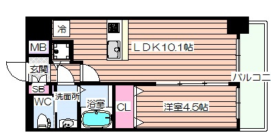 【間取り】 | プレサンス立売堀アーバンスタイル
