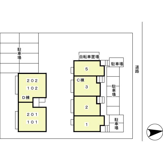 アネックス河尻　Cの区画図