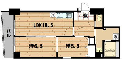 ラフィーネカワムラの間取り|間取りです。
