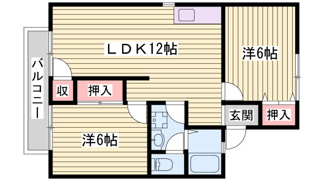 ユートピアＳＫ　B棟の間取り