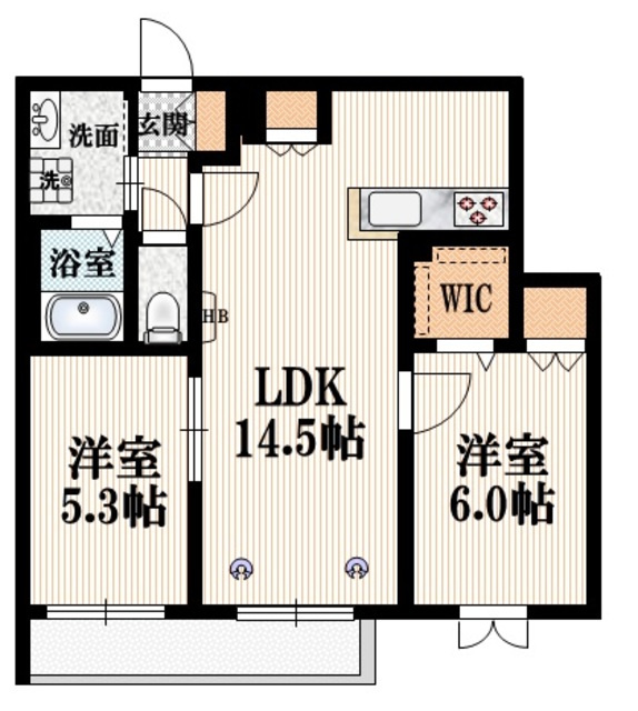 クレアールの間取り|★ウォークインクローゼット★駅近★