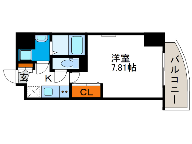 Luxe難波westの間取り