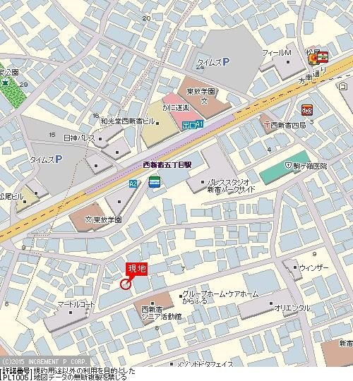 モアエミネンス西新宿の地図