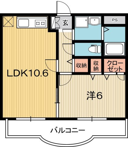 マリベールFK二葉の間取り