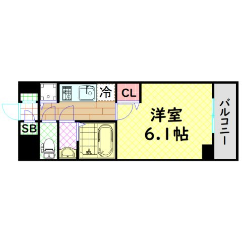 【間取り】 | Ｌａ　Ｄｏｕｃｅｕｒ桜川