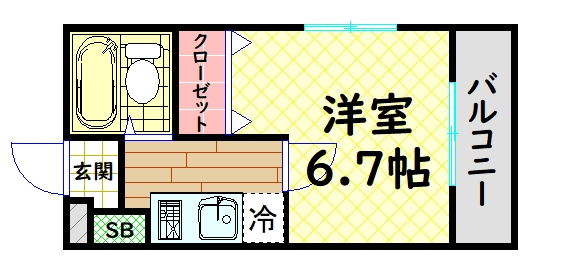 【間取り】 | セレッソコート大阪城前