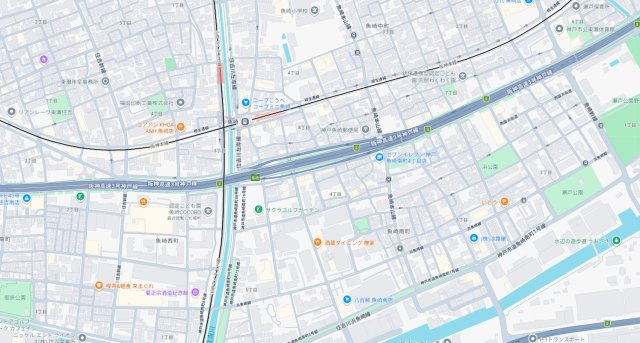 神戸市東灘区魚崎南町　新築一戸建ての地図