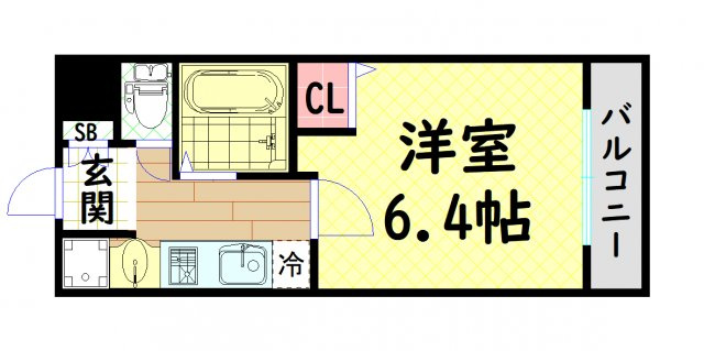 【間取り】 | プレミアム新町Ⅲ
