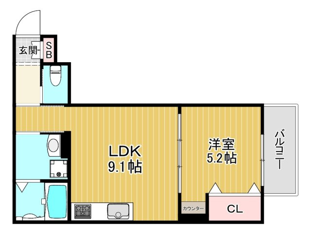 【間取り】 | Luxe京橋