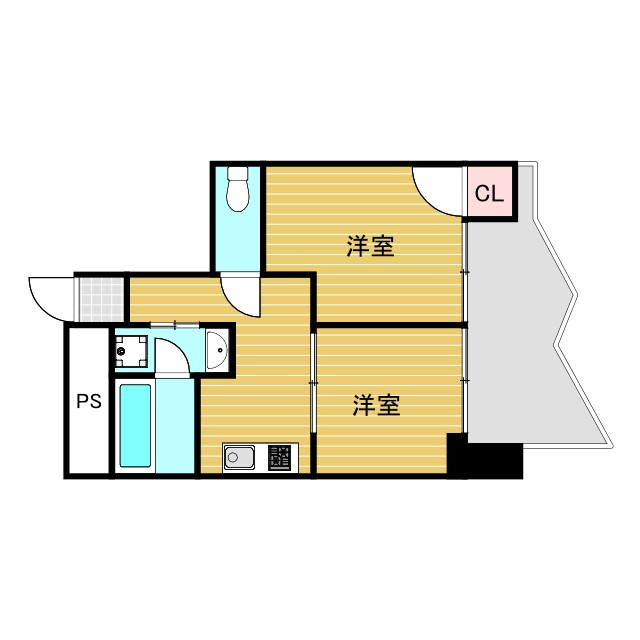 新大阪川島マンションの間取り