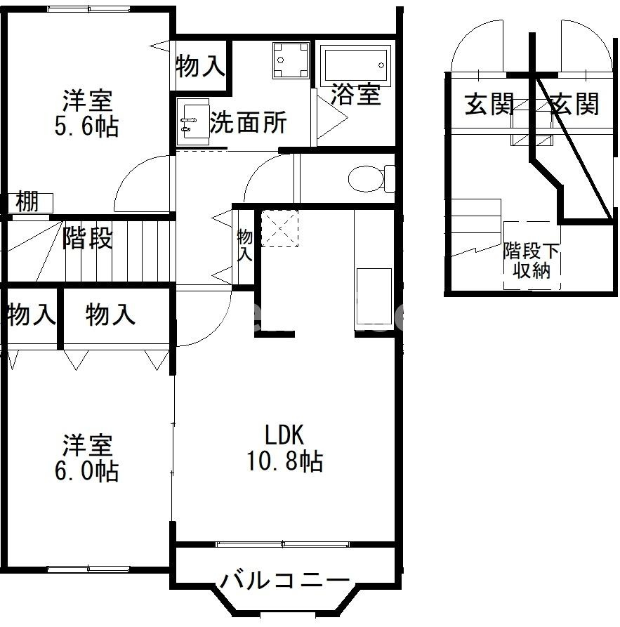 フィールド裕B棟の間取り