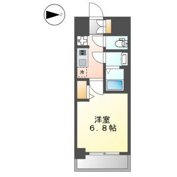 ディアレイシャス名古屋太閤通Ⅱの間取り