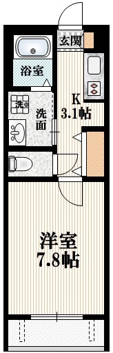 フォンテーヌ国立Ａの間取り|★社会人・学生におススメ★　充実した設備と広さ★