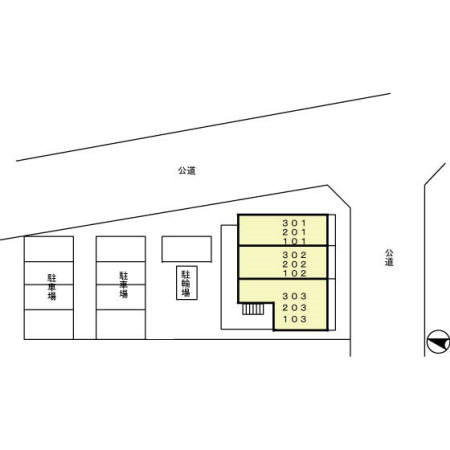 K-Room平子の区画図