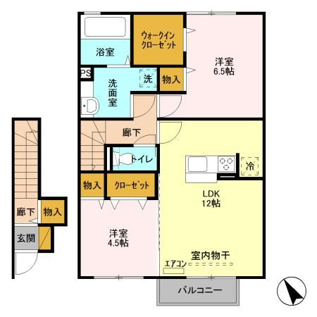 Owen Stanley(オーエンスタンレー)　Bの間取り