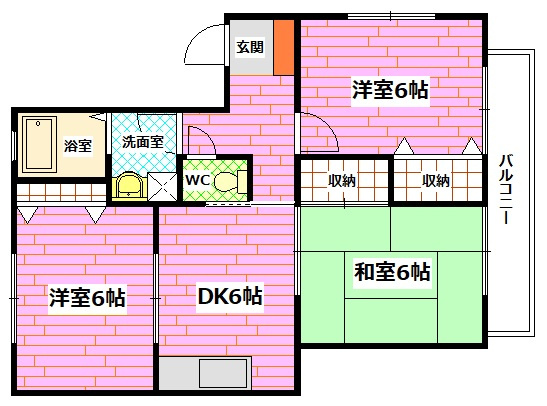 ワングレース成本の間取り