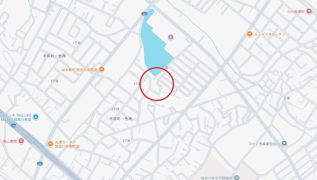 加古川市平岡町一色東1丁目  JR「東加古川駅」徒歩16分の地図