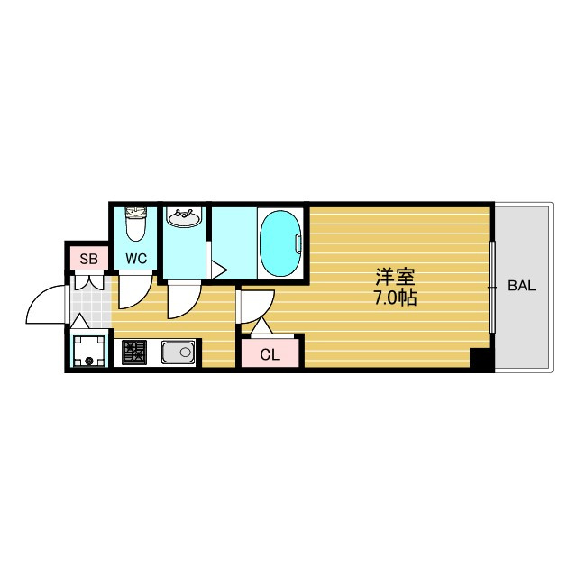 LaDouceur新大阪の間取り