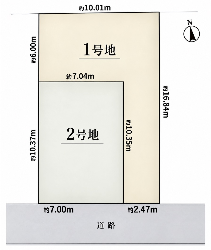 【土地】さいたま市浦和区岸町の区画図