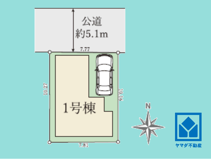 宇治市大久保町　1期の区画図