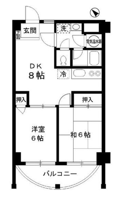 滝野川フラワーハイツの間取り